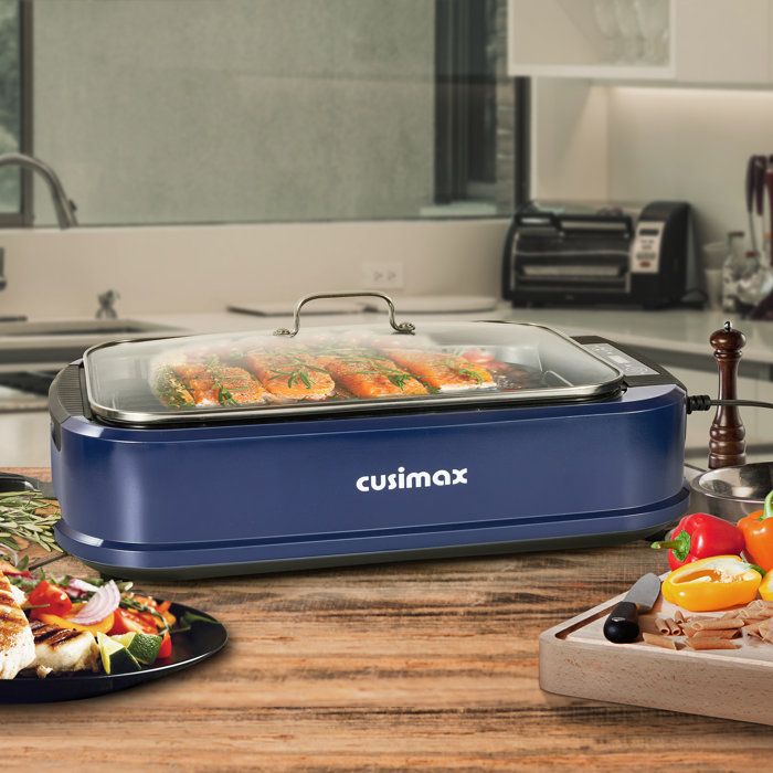 Cusimax Indoor Smokeless Grill，1500 Watt Electric Grill And Griddle